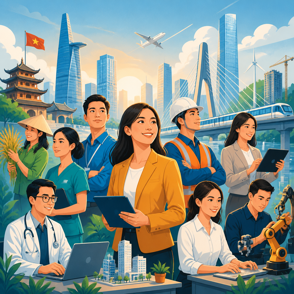 Xu Hướng Ngành Nghề Tăng Trưởng Tại Việt Nam Năm 2025