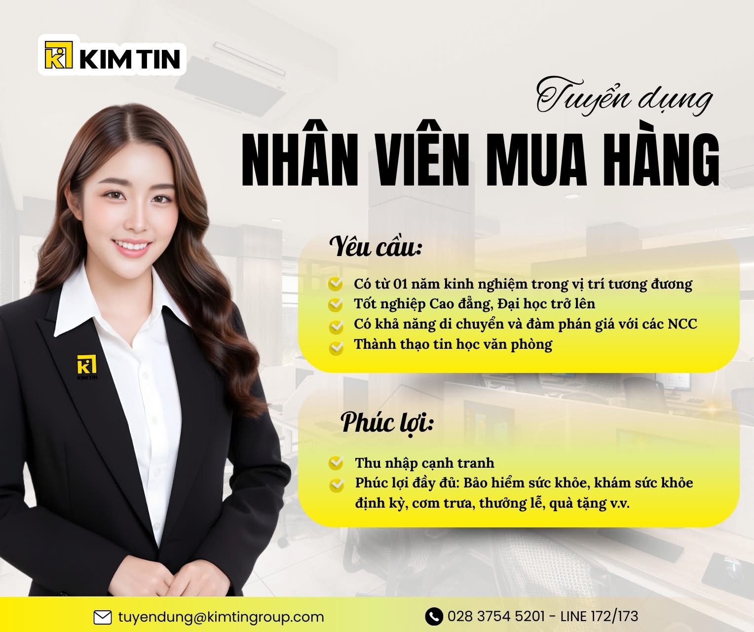 công ty cổ phần tập đoàn kim tín hình ảnh tuyển dụng