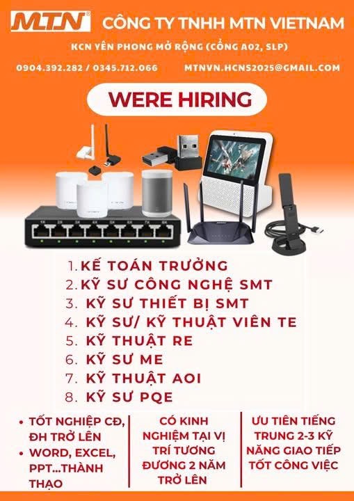 công ty TNHH mtn việt nam hình ảnh tuyển dụng