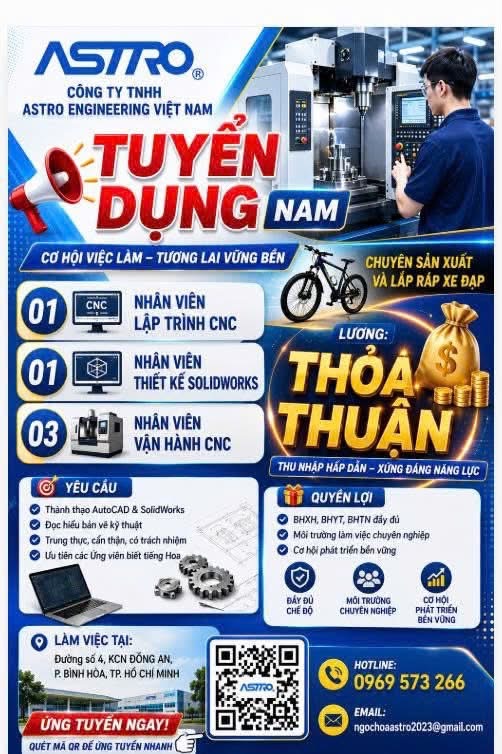 công ty TNHH astro engineering việt nam hình ảnh tuyển dụng