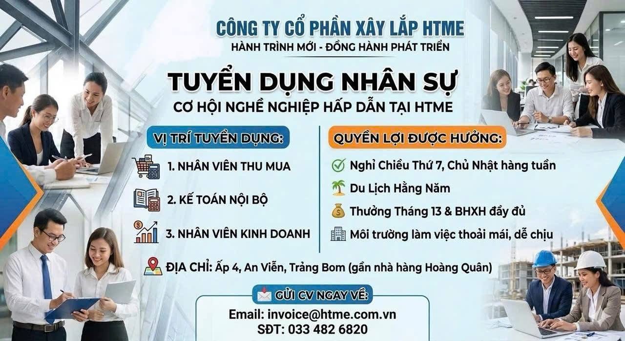 công ty cổ phần xây lắp htme
công ty chuyên thi công pccc, kết cấu thép ... image