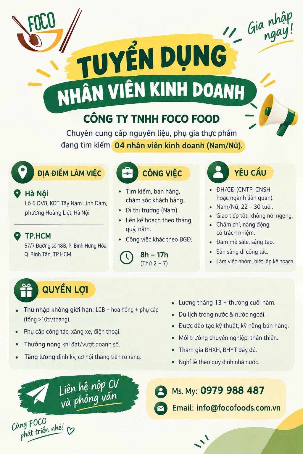 công ty TNHH foco food
công ty cung cấp nhiên liệu, phụ gia thực phẩm image