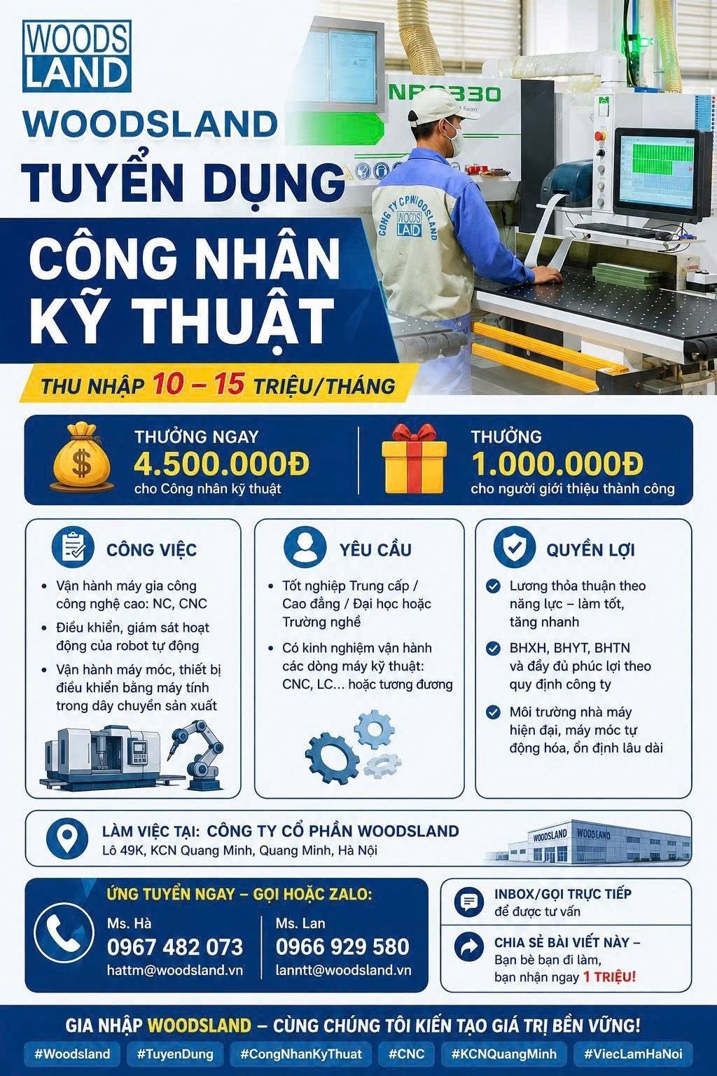 công ty cổ phần woodsland hình ảnh tuyển dụng