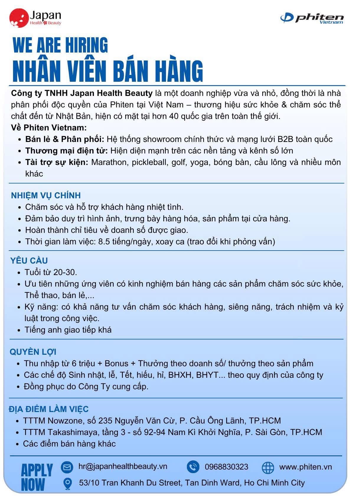 công ty TNHH japan headthy beauty
công ty có 100% vốn nhật bản
chuyên về chăm sóc sức khoẻ image