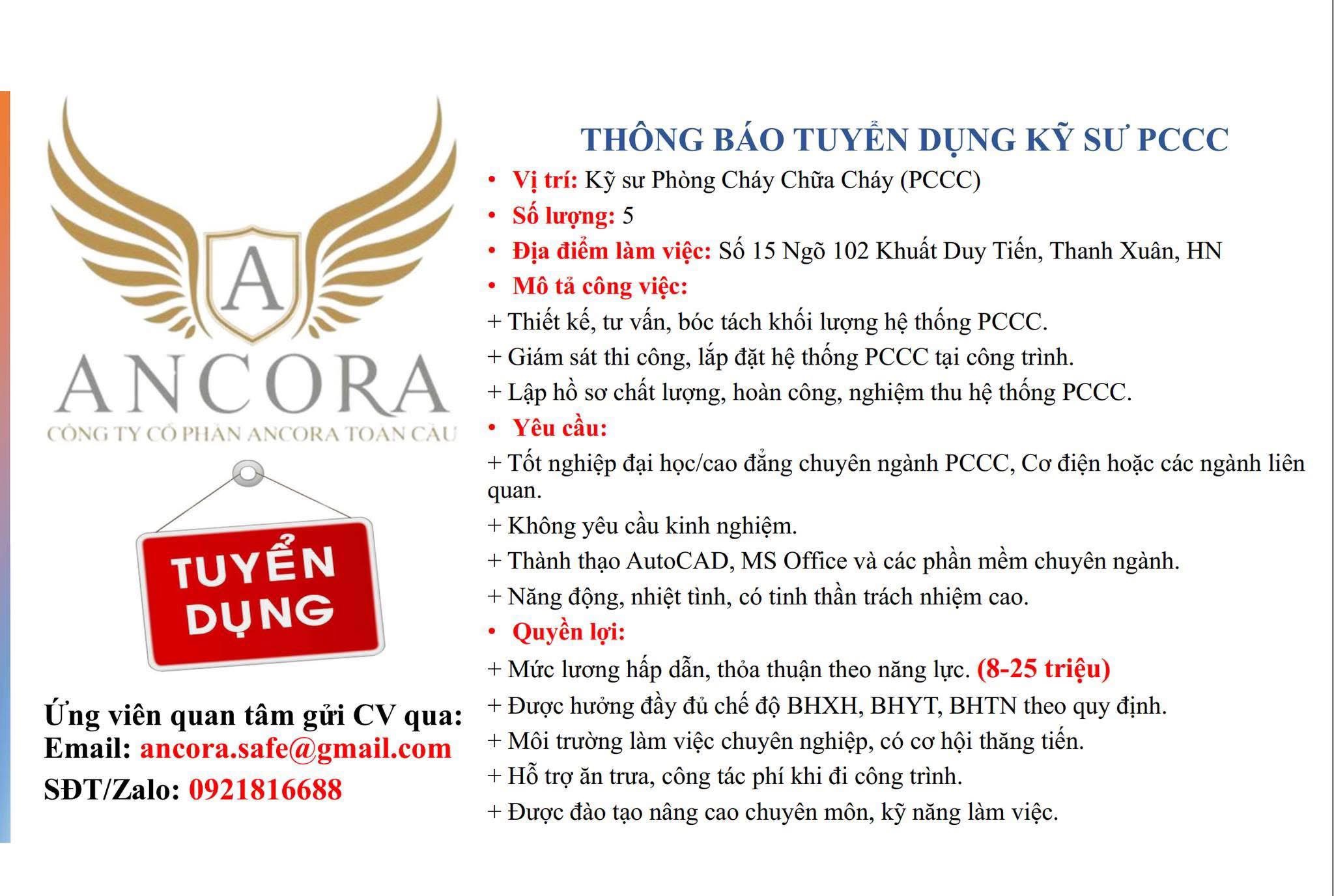 công ty cổ phần ancora toàn cầu
công ty chuyên tư vấn, thiết kế thi công hệ thống ôhngf cháy chữa cháy image