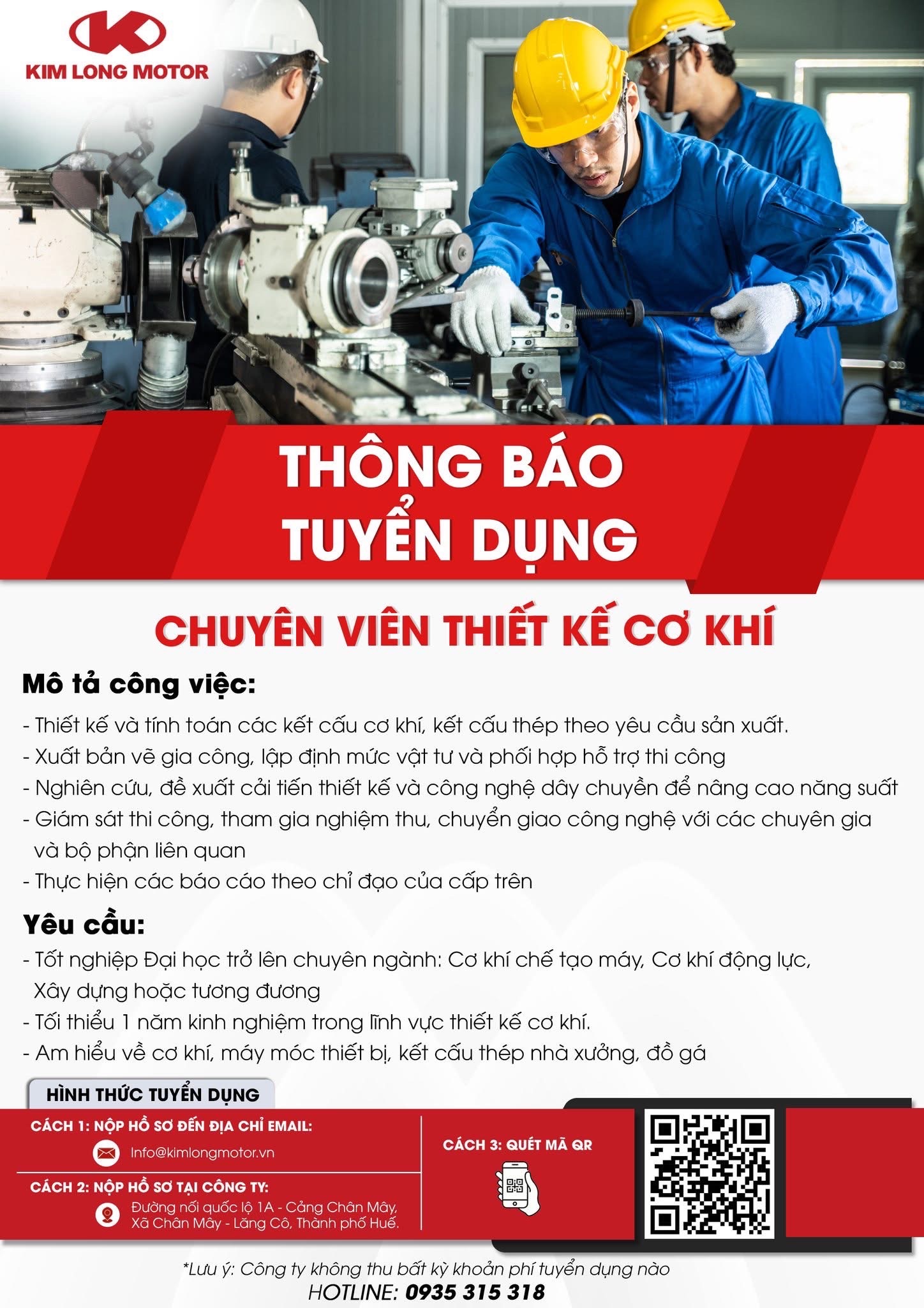 công ty cổ phần kim long motor hình ảnh tuyển dụng