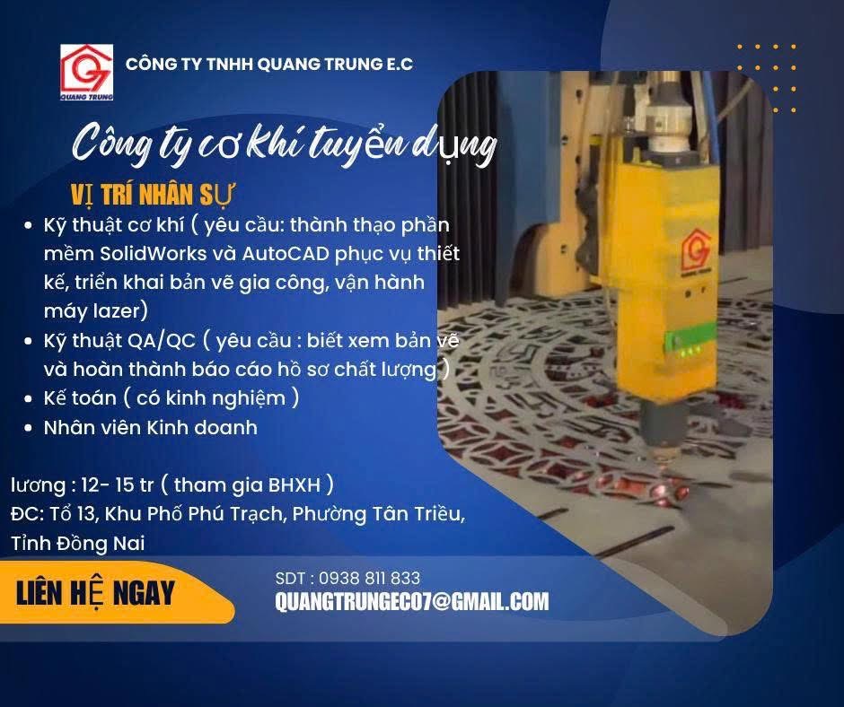 công ty TNHH quang trung e.c
công ty chuyên gia công cơ khí
image