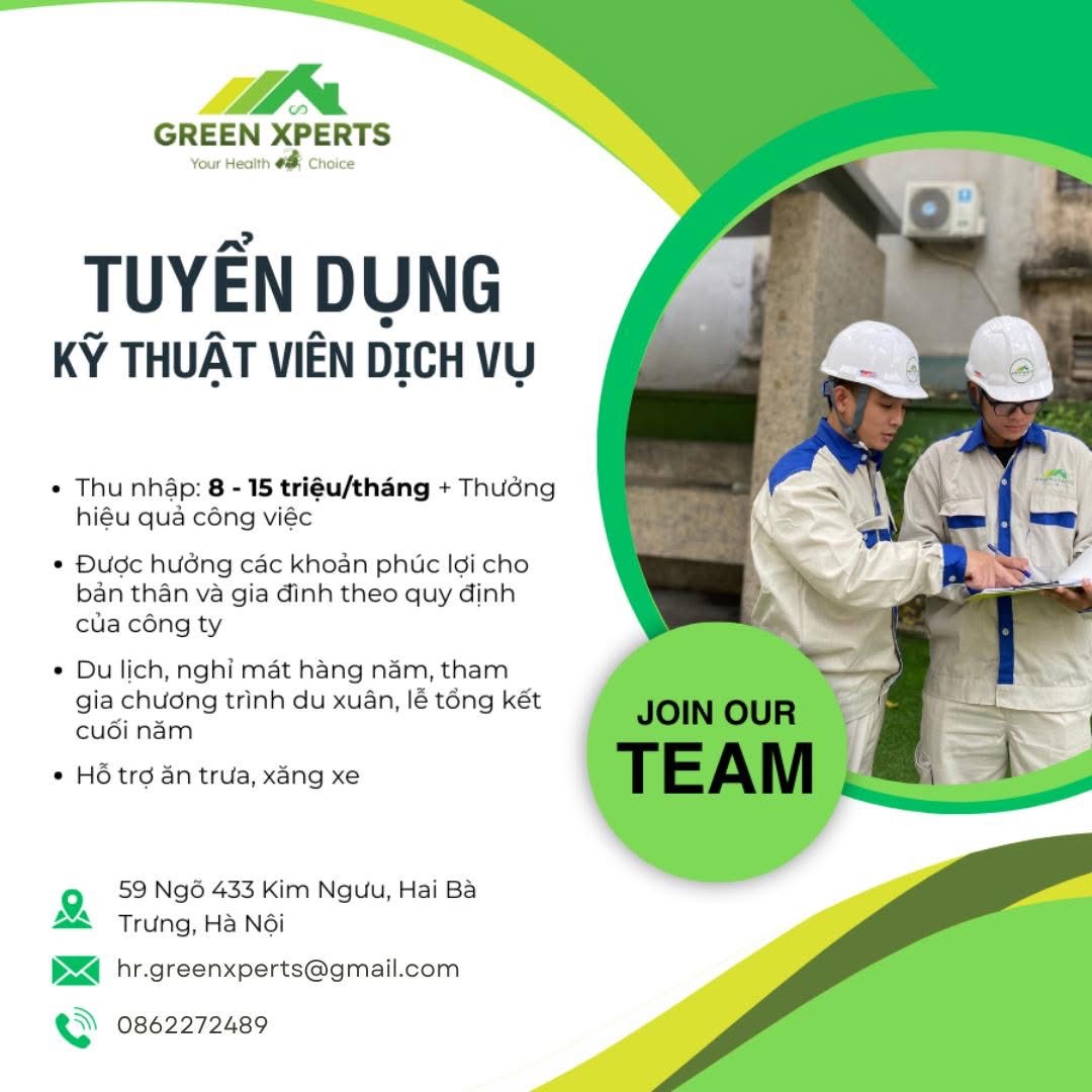 công ty TNHH green xperts việt nam hình ảnh tuyển dụng