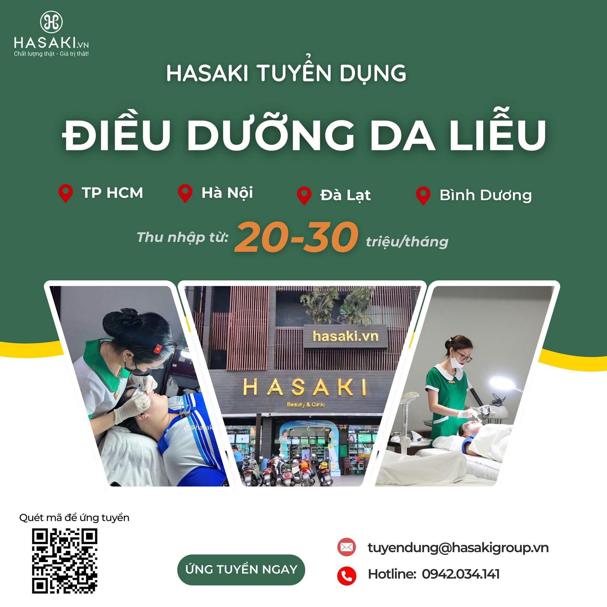 hệ thống phòng khám da liễu hasaki
chuyên điều trị chuyên sâu các bệnh về da liễu như: mụn, thâm, sẹo rỗ.. image