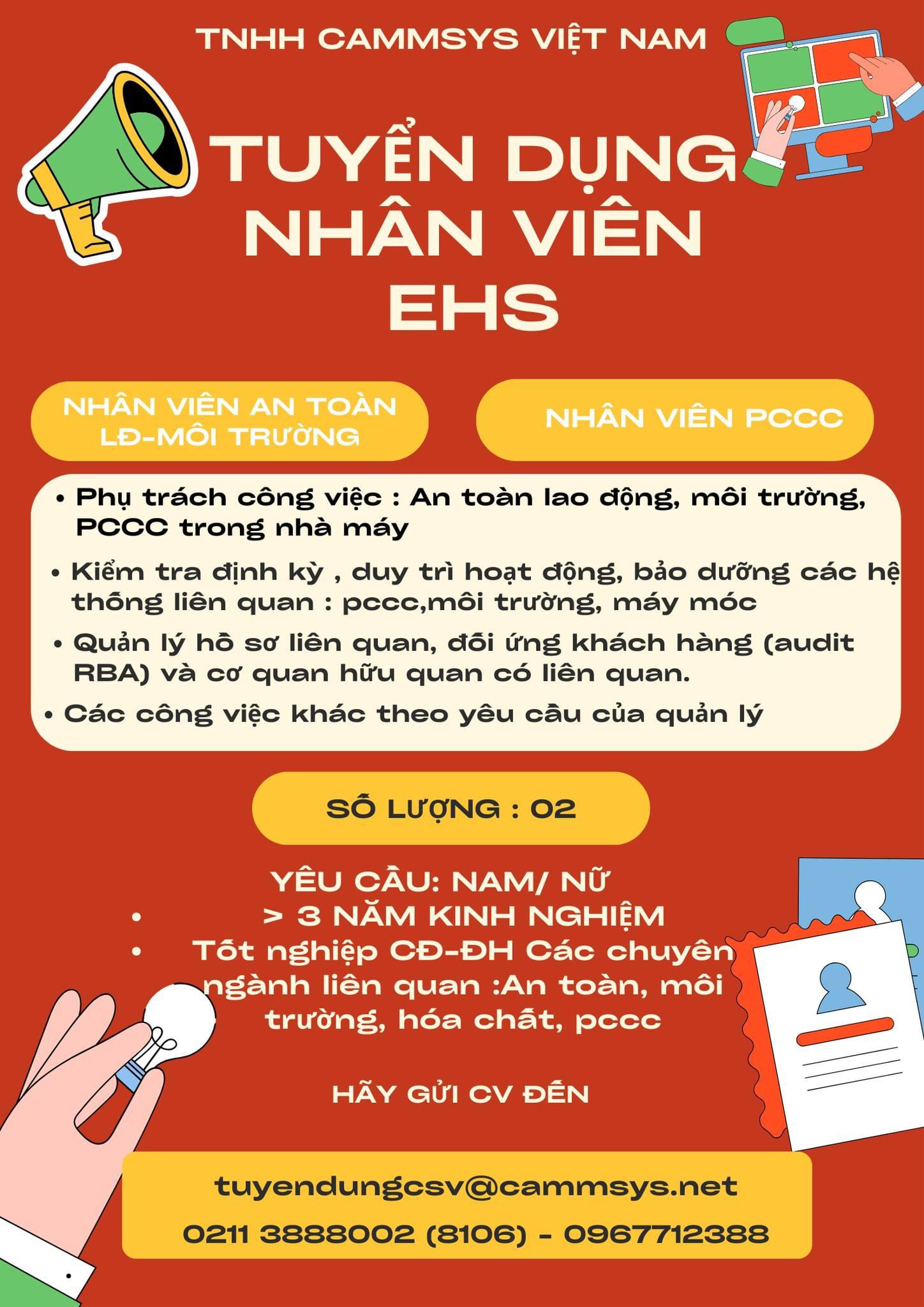 công ty TNHH cammsys việt nam hình ảnh tuyển dụng