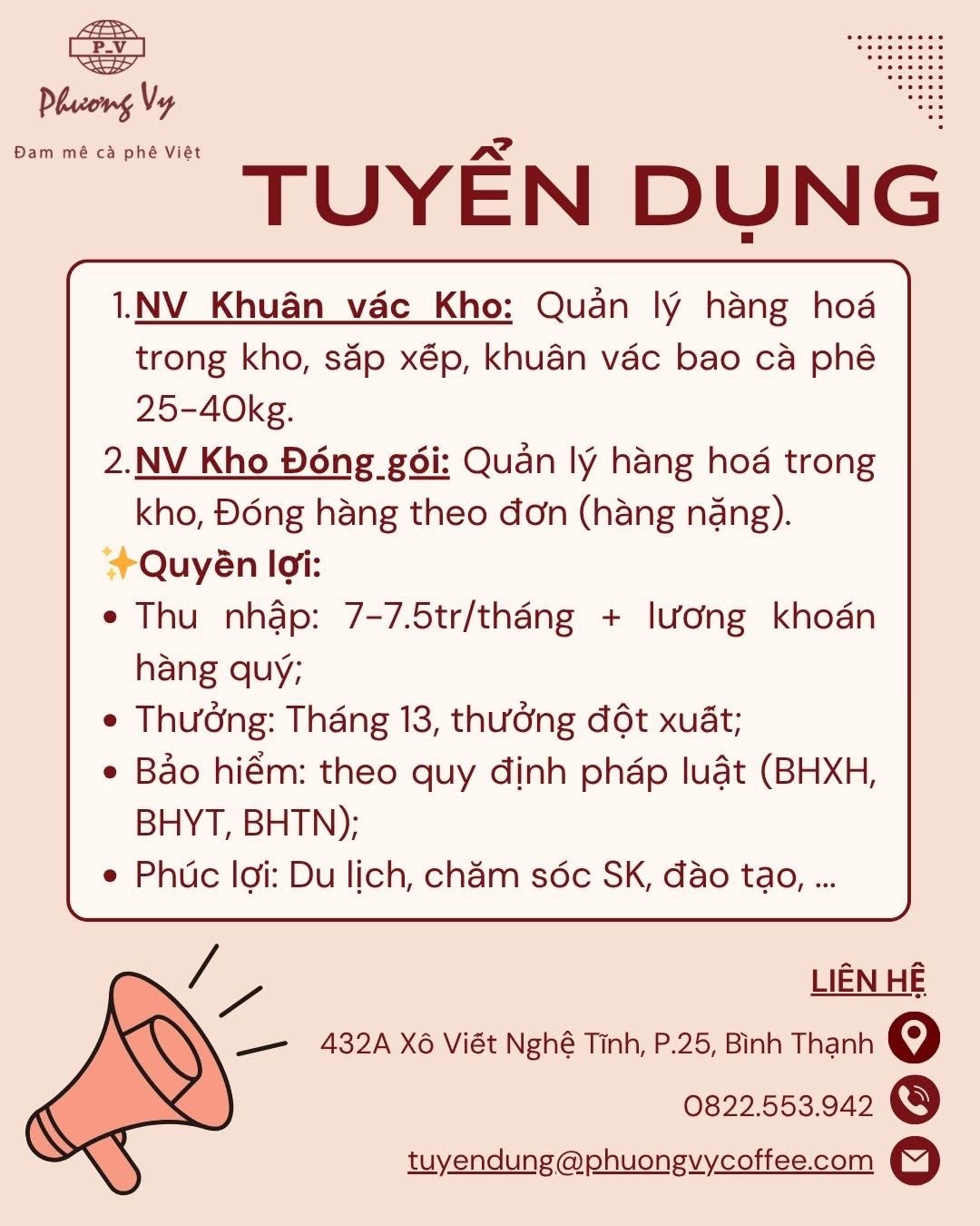 công ty TNHH cà phê trà phương vy
công ty chuyên bán buôn bán lẻ cafe nguyên chất, truyền thống. image