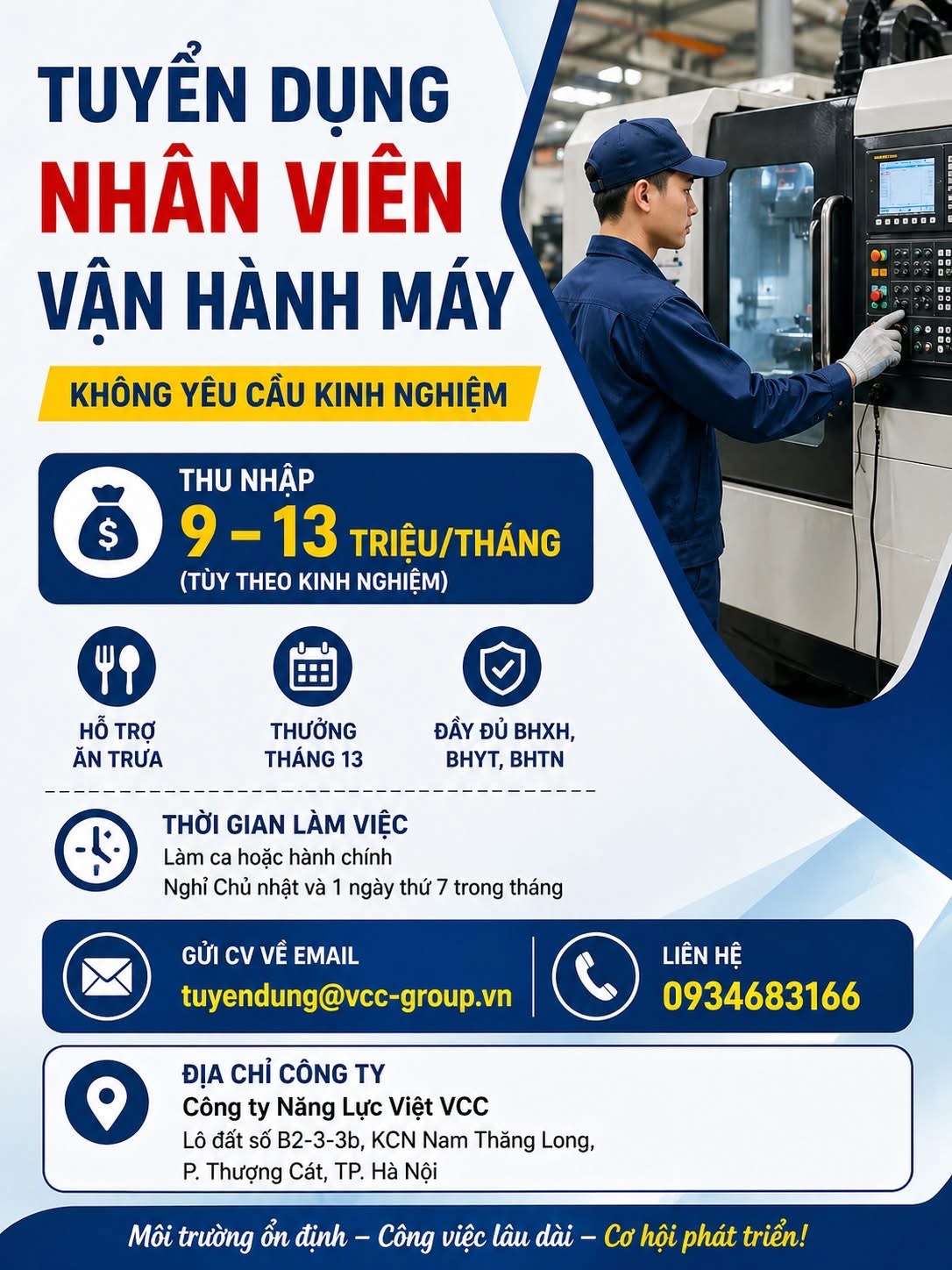 công ty cổ phần năng lực việt vcc hình ảnh tuyển dụng