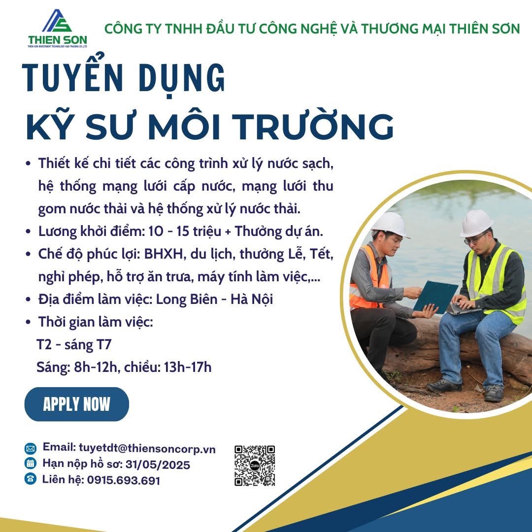 công ty TNHH đầu tư công nghệ và thương mại thiên sơn
công ty chuyên xây dựng công trình cấp thoát nước image