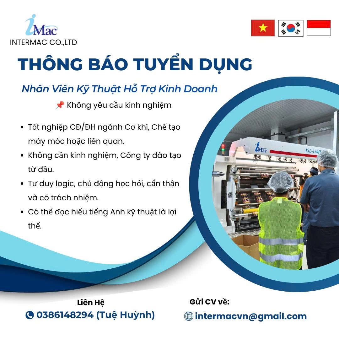 công ty TNHH intermac hình ảnh tuyển dụng
