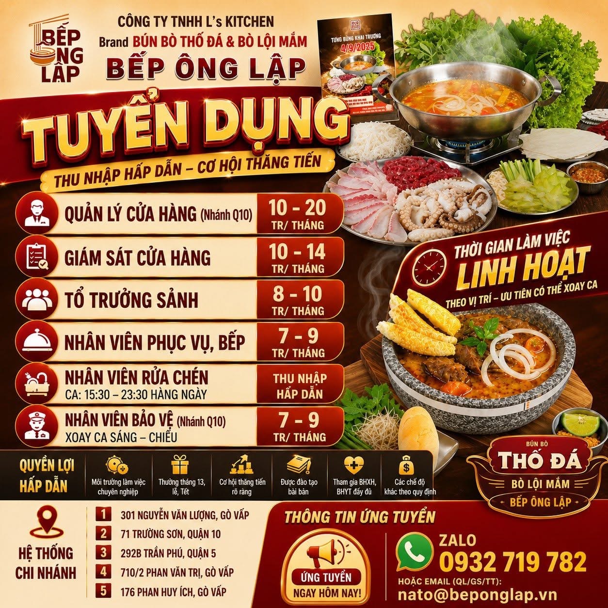 công ty TNHH ls kitchen
công ty vận hành chuỗi nhà hàng bếp ông lập nổi tiếng với món bún bò thố đá độc đáo image