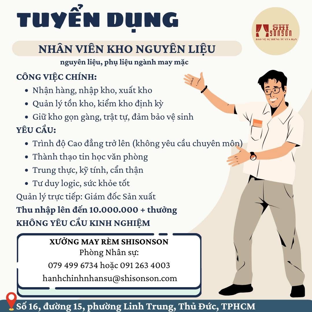 xưởng may rèm shimsonson
chuyên may rèm giường tầng, rèm che gác.. theo yêu cầu image