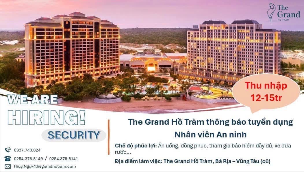 công ty TNHH dự án hồ tràm hình ảnh tuyển dụng