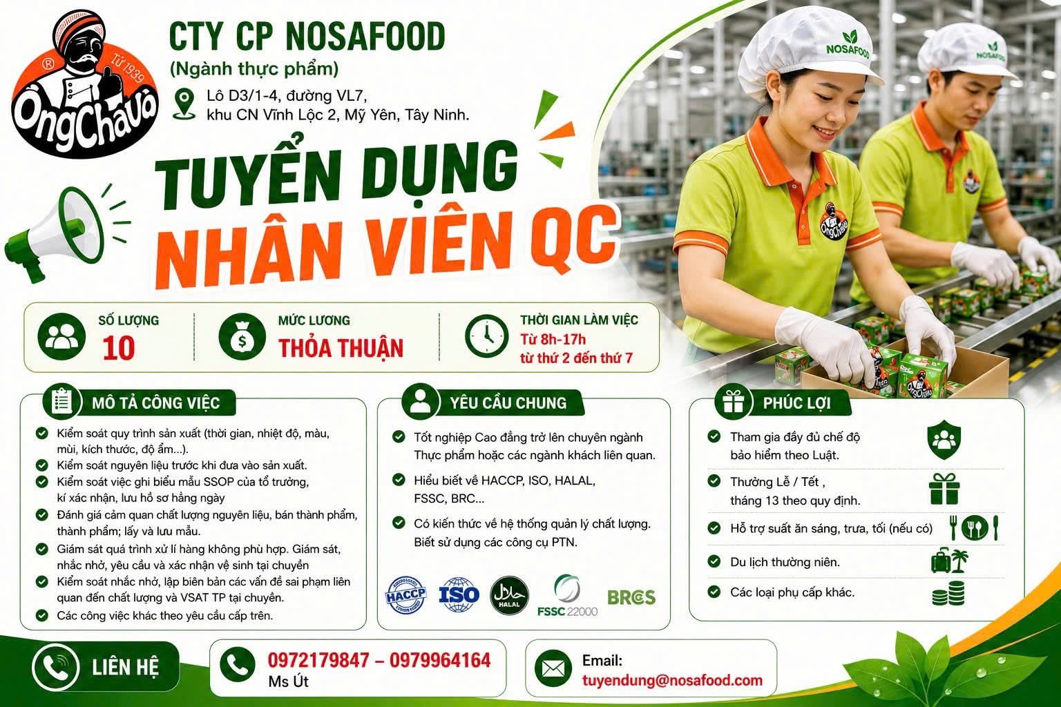 công ty cổ phần nosafood nhà máy ở tây ninh
công ty chuyên sản xuất và chế biến gia vị thực phẩm
image