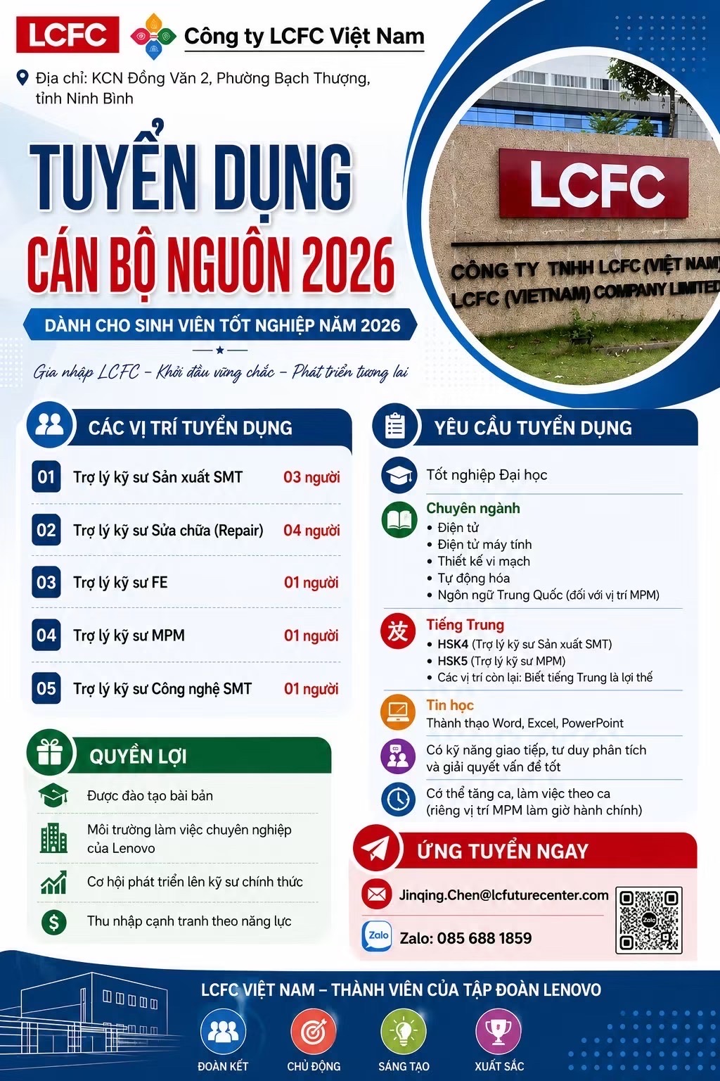 công ty TNHH lcfc việt nam hình ảnh tuyển dụng