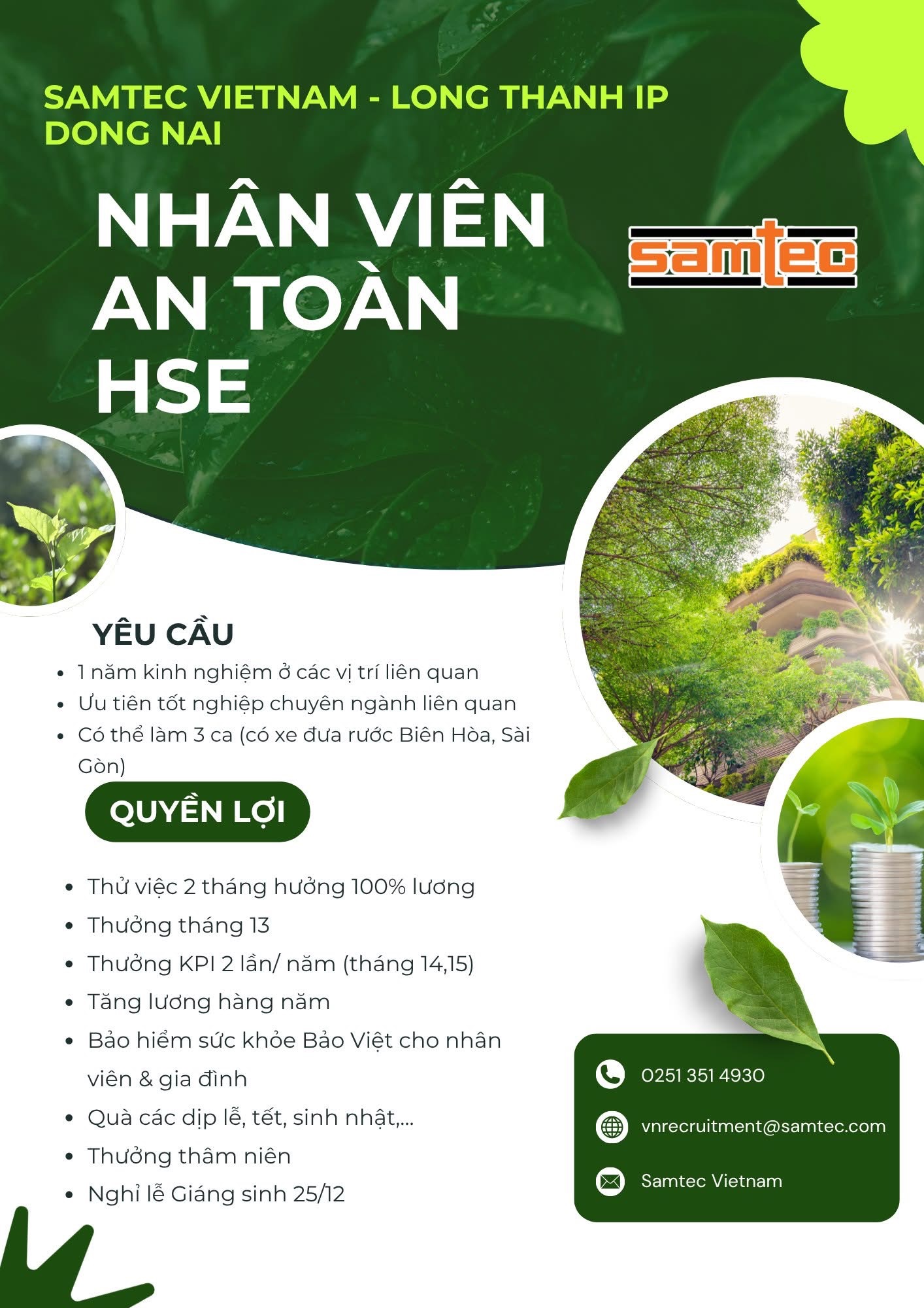 công ty TNHH samtec việt nam hình ảnh tuyển dụng