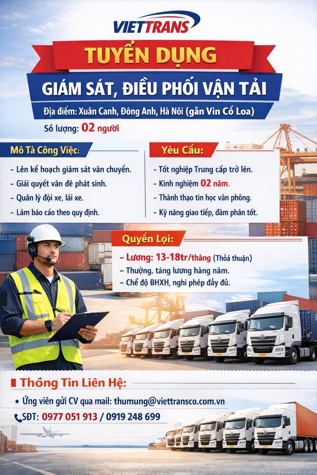 công ty cổ phần logistics việt nam
công ty chuyên hoạt động trong lĩnh vực vận tải.
 image