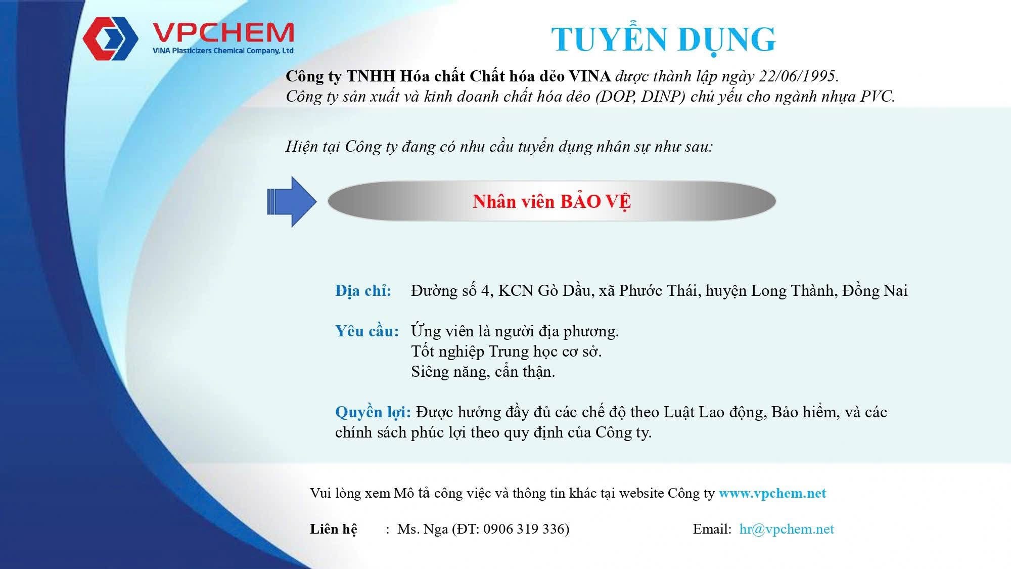 công ty TNHH hoá chất chất hoá dẻo vina
công ty chuyên sản xuất kinh doanh chất hoá dẻo dùng cho nhành nhựa image