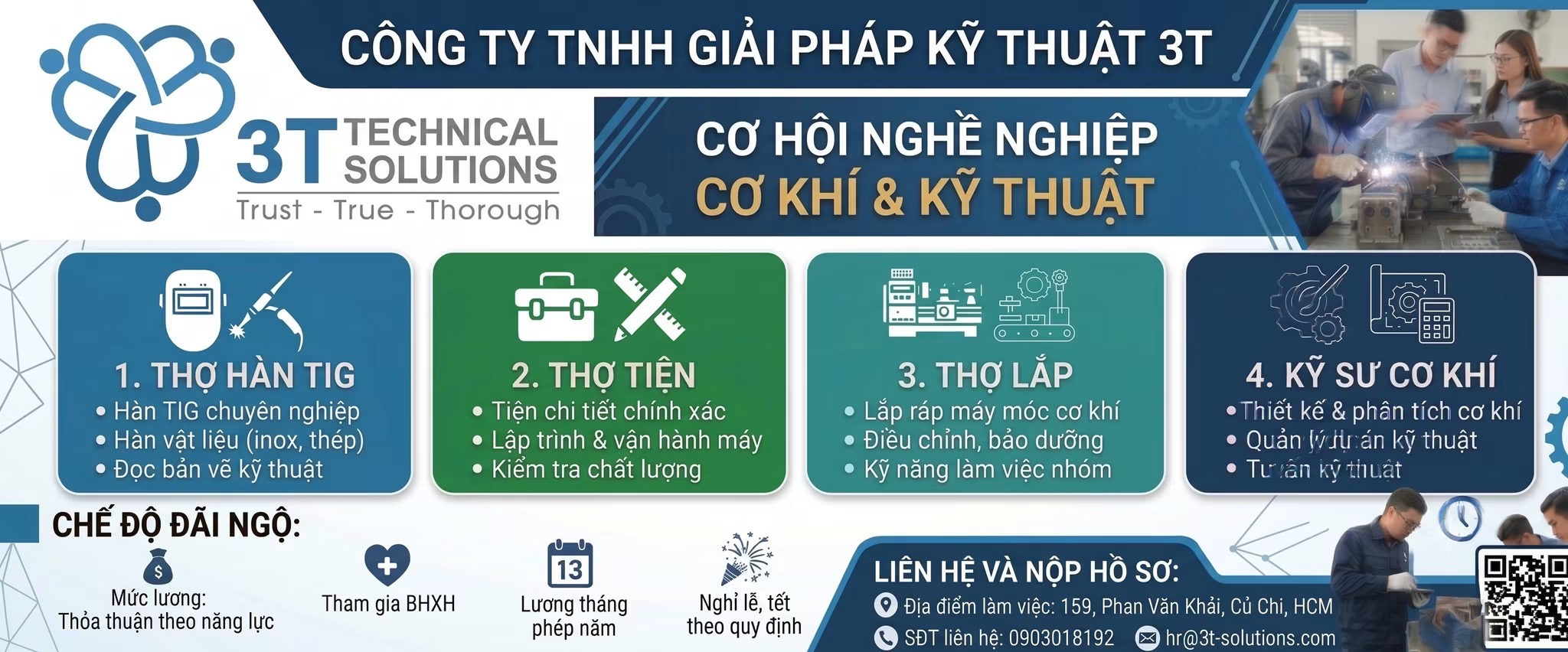 công ty TNHH giải pháp kỹ thuật 3 t hình ảnh tuyển dụng