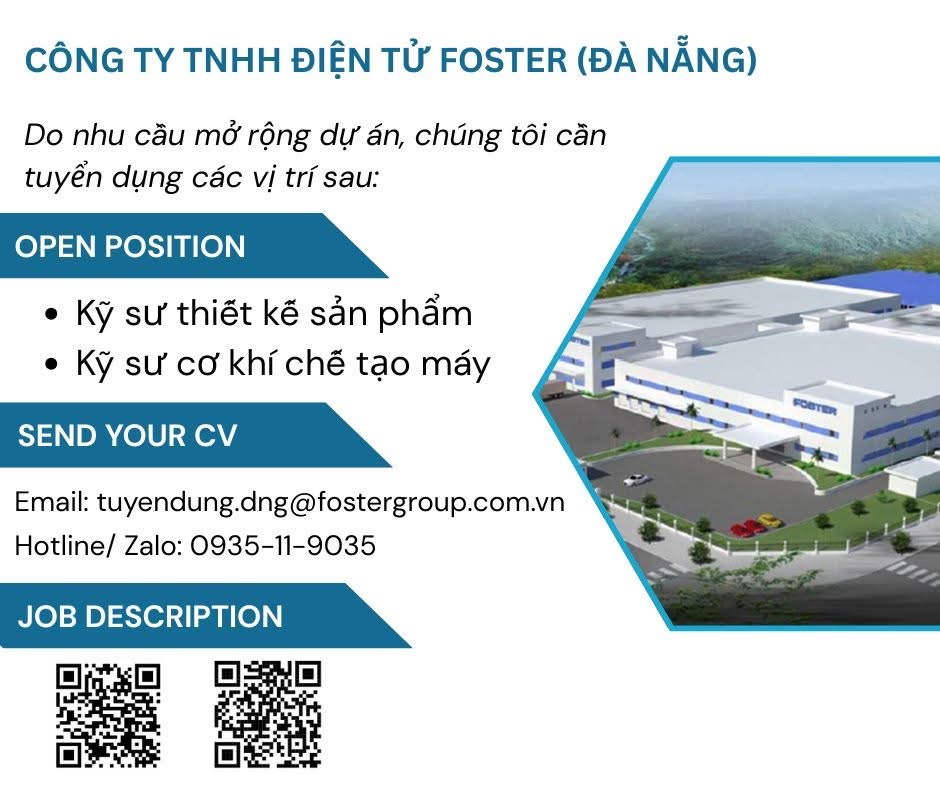 công ty TNHH điện tử foster đà nẵng hình ảnh tuyển dụng