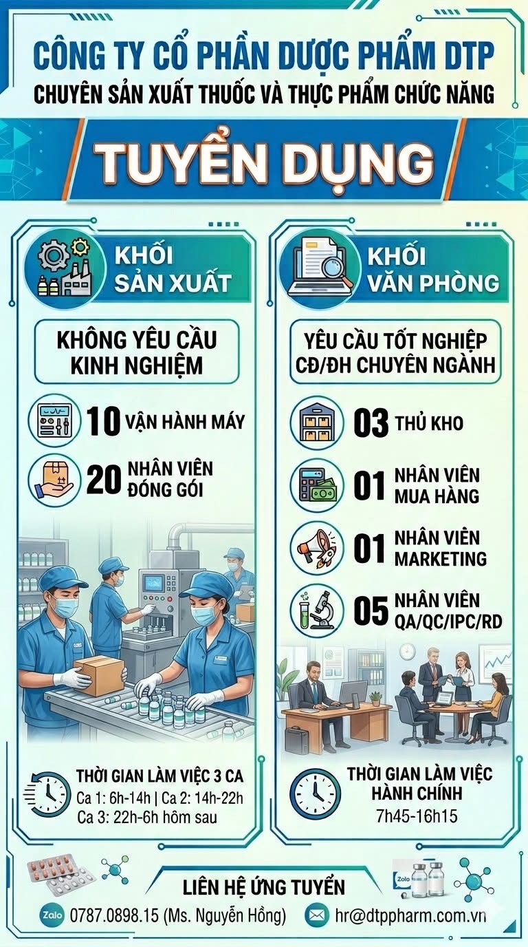 công ty cổ phần dược phẩm dtp
công ty chuyên sản xuất thuốc và thực phẩm chức năng
 image