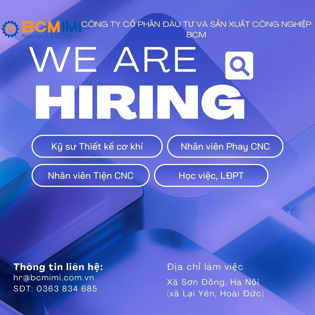 công ty cổ phần đầu tư và sản xuất công nghiệp bcm
nhà máy tại hoài đức.
chuyên sản xuất máy móc thiết bị image