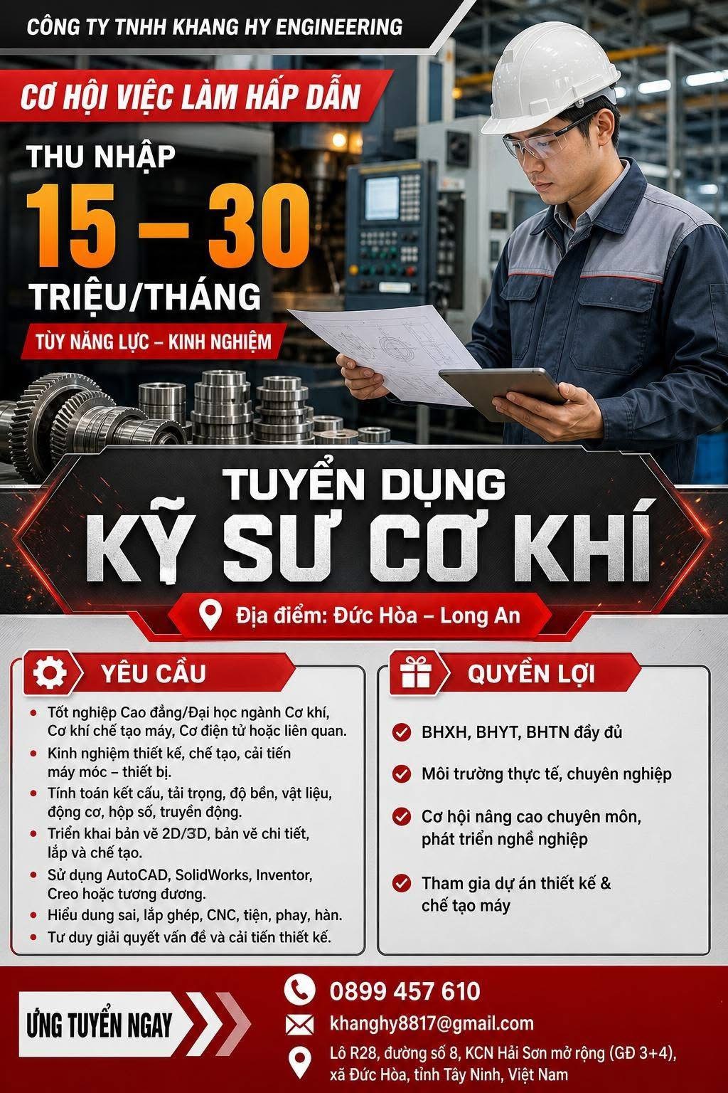 công ty TNHH khang hy engineering hình ảnh tuyển dụng