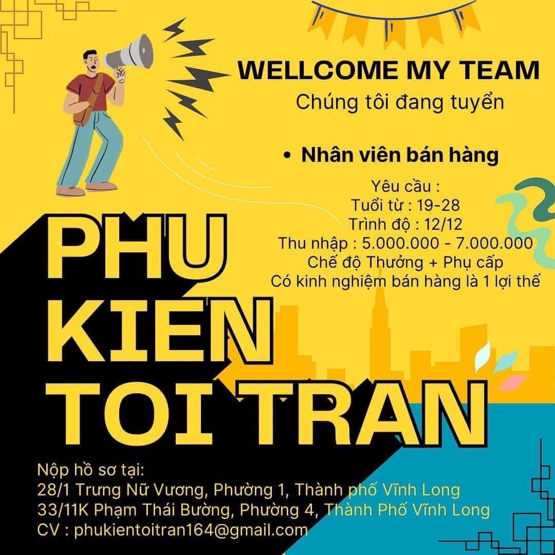 cửa hàng phụ kiện tỏi trần hình ảnh tuyển dụng