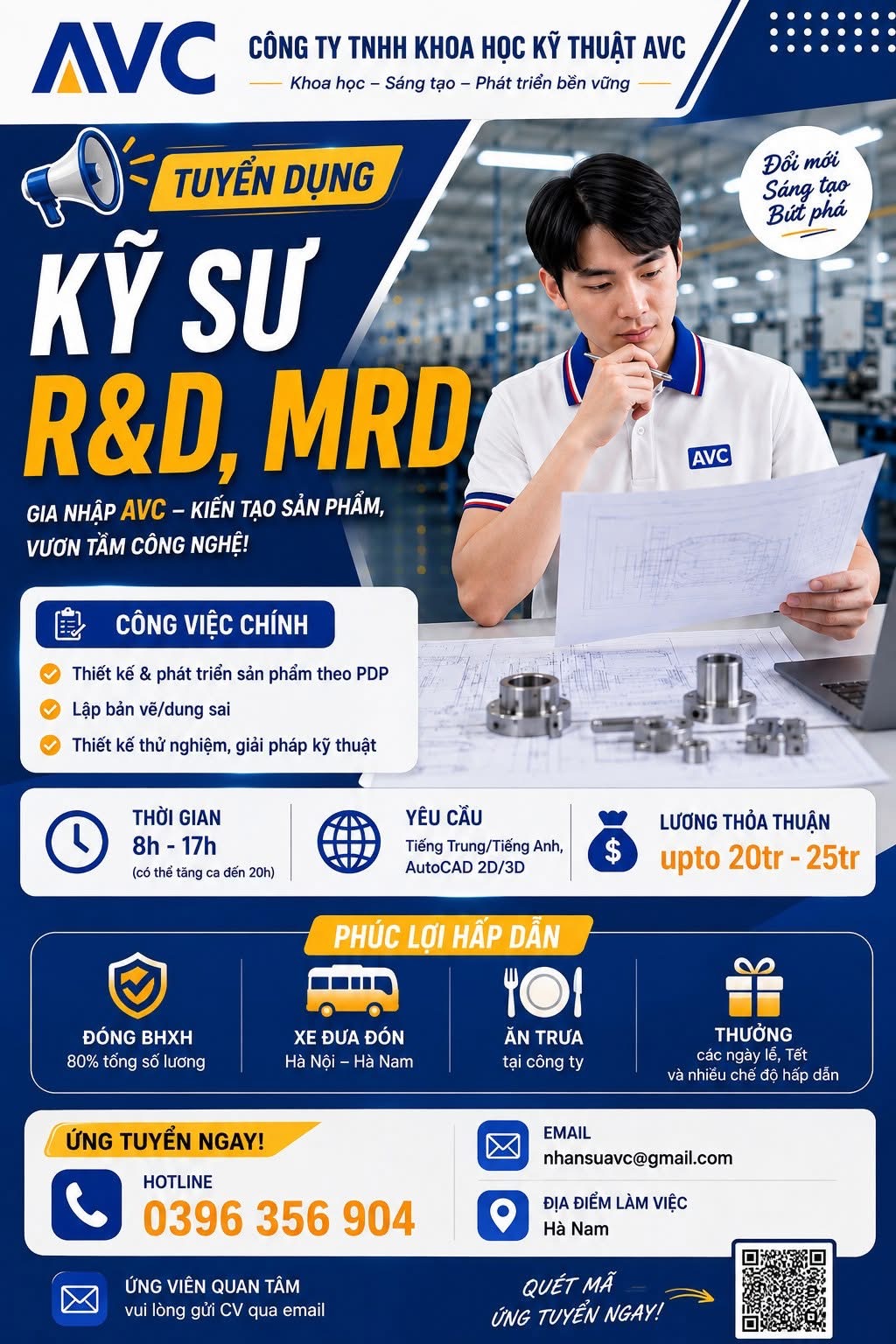 công ty TNHH khoa học kỹ thuật avc
công ty có 100% vốn đài loan
chuyên sản xuất linh kiện điện tử, thiết bị tản nhiệt image