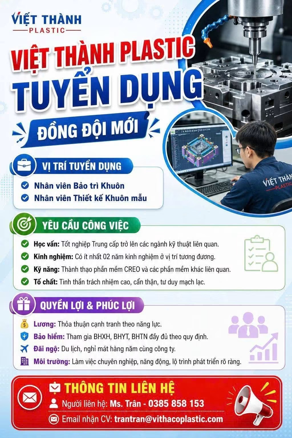 công ty cổ phần sản xuất và thương mại nhựa việt thành
công ty sản xuất các sản phẩm nhựa gia dụng: bàn ghế, tủ..
 image