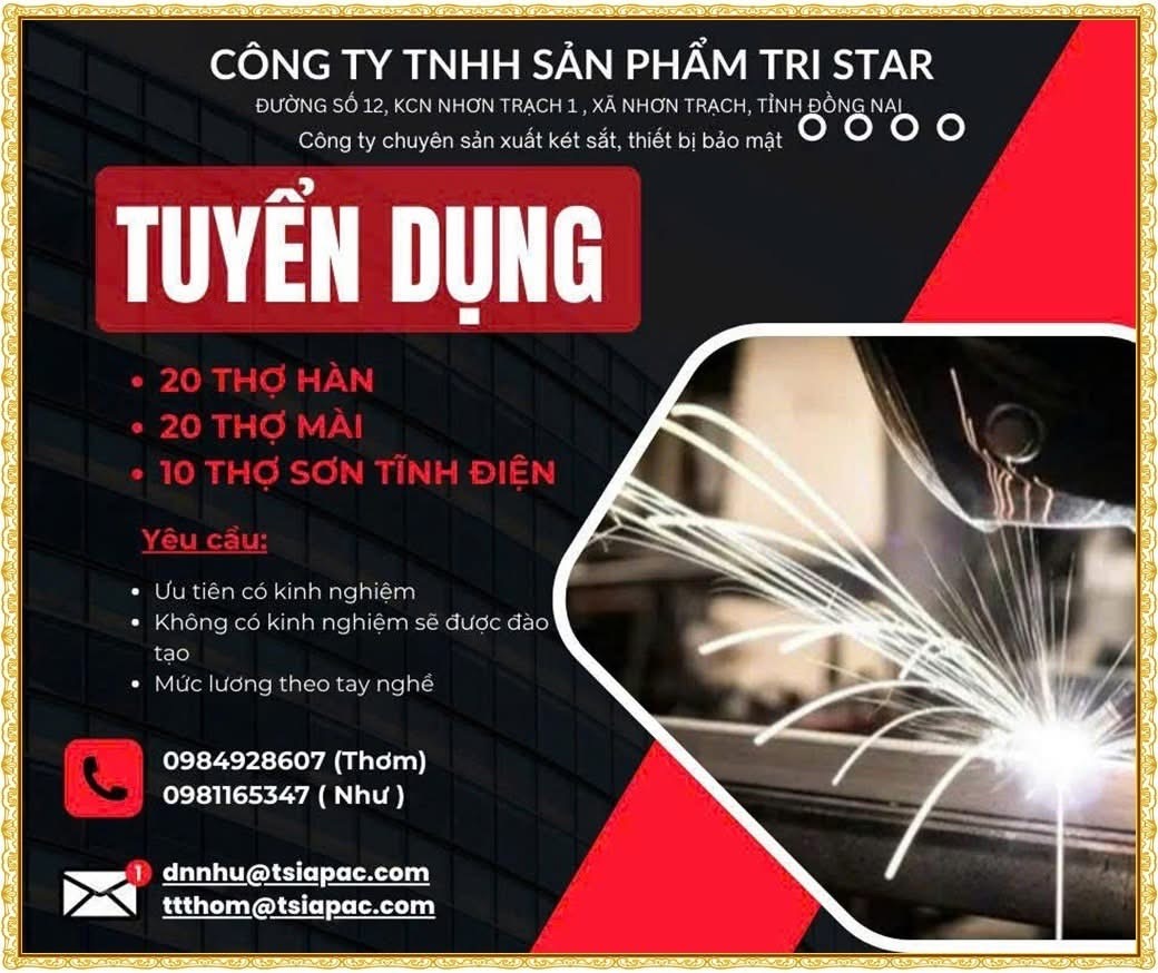 công ty TNHH sản phẩm tristar
công ty chuyên sản xuất két sắt, thiết bị bảo mật image