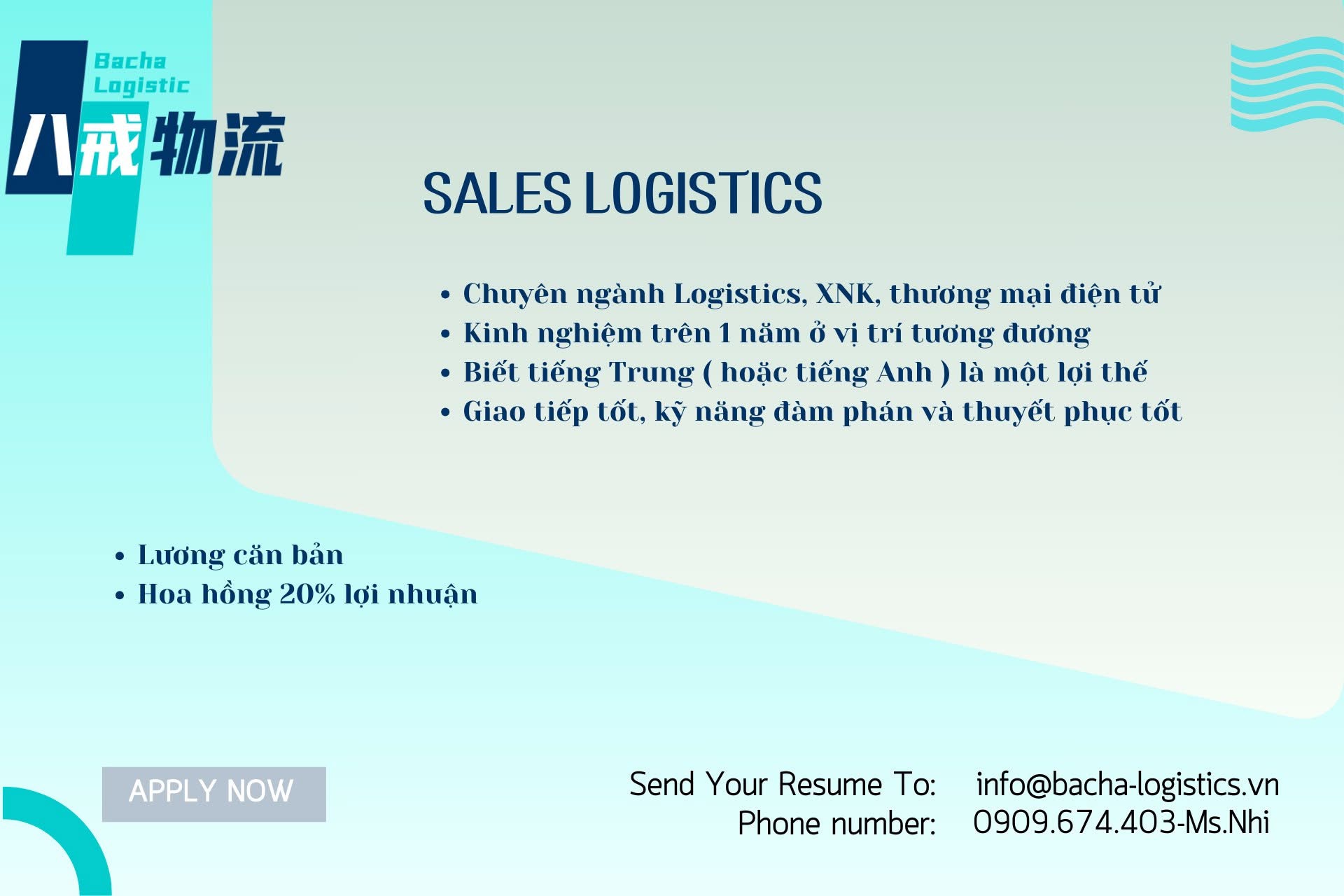 công ty TNHH hậu cần quốc tế bacha việt nam hình ảnh tuyển dụng