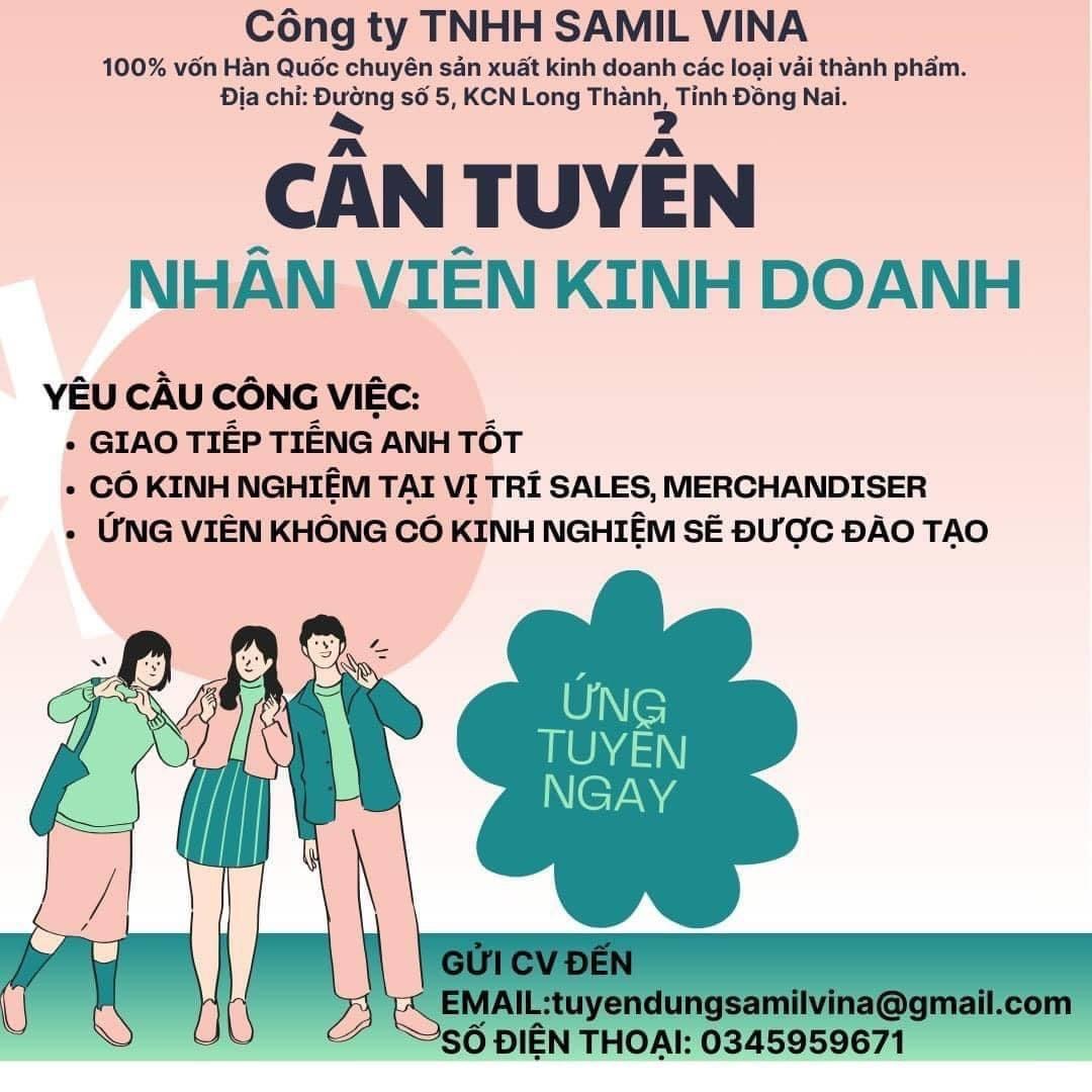 công ty TNHH samil vina hình ảnh tuyển dụng