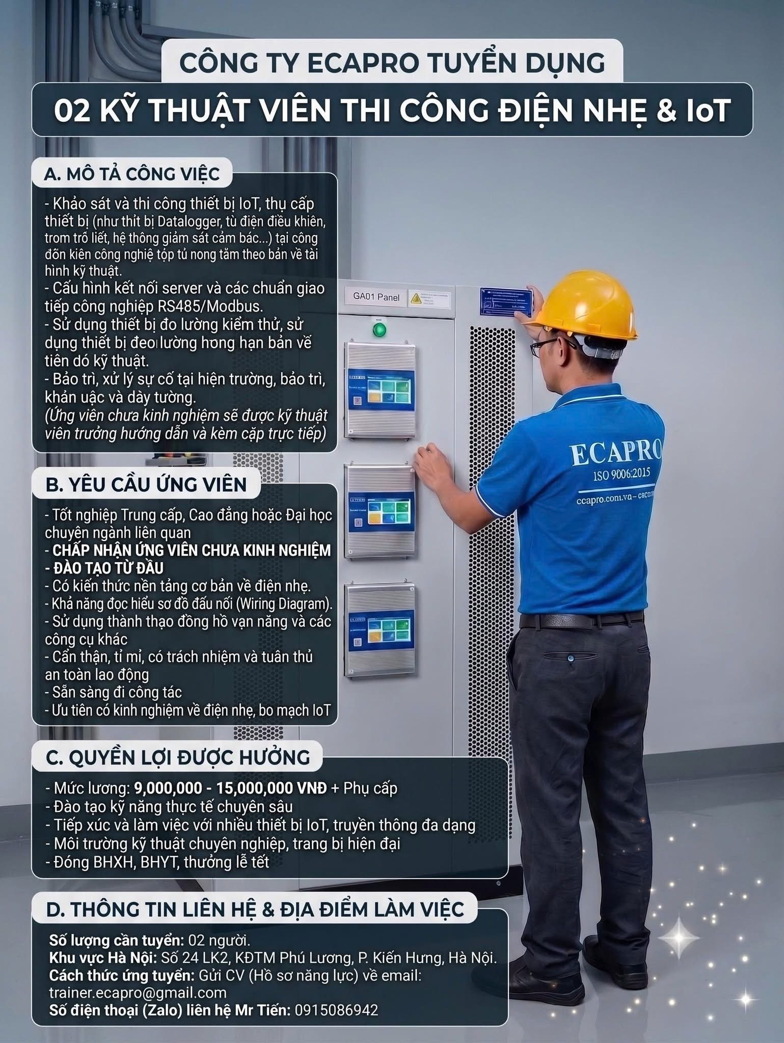 công ty TNHH ứng dụng phát triển công nghệ ecapro
công ty chuyên cung cấp các thiết bị, giải pháp công nghệ giám sát môi trường và tự động hoá image