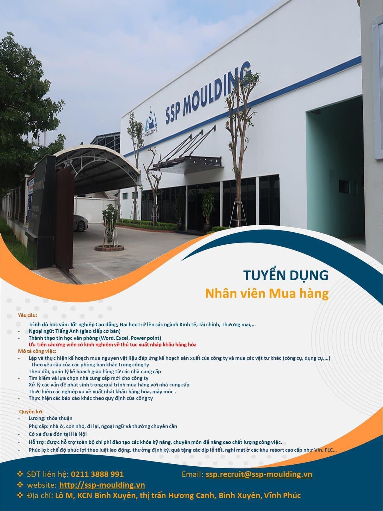 công tu TNHH ssp mouding hình ảnh tuyển dụng