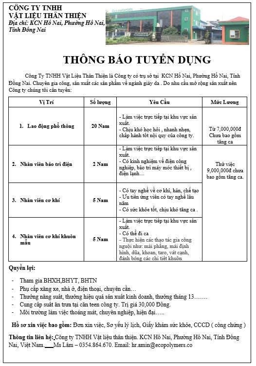 công ty TNHH vật liệu thân thiện
công ty chuyên sản xuất các sản phẩm về ngành dày da image