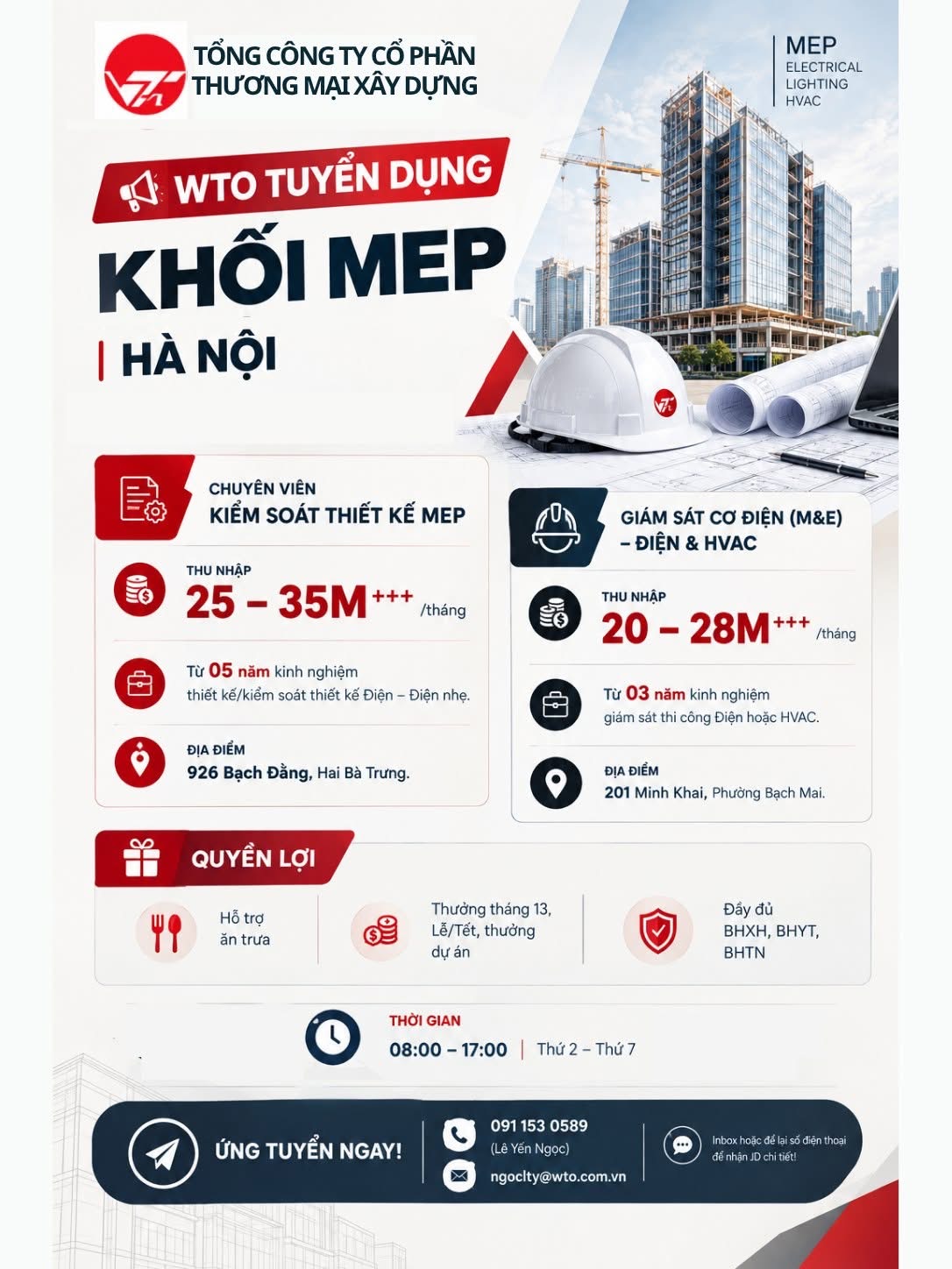 tổng công ty cổ phần thương mại xây dựng hình ảnh tuyển dụng