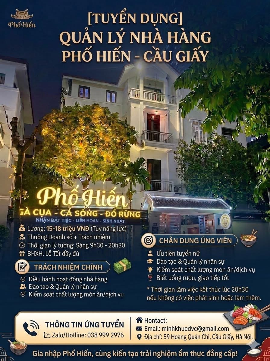 nhà hàng phố hiến- cầu giấy
nhà hàng chuyên các món gà các loại.
 image