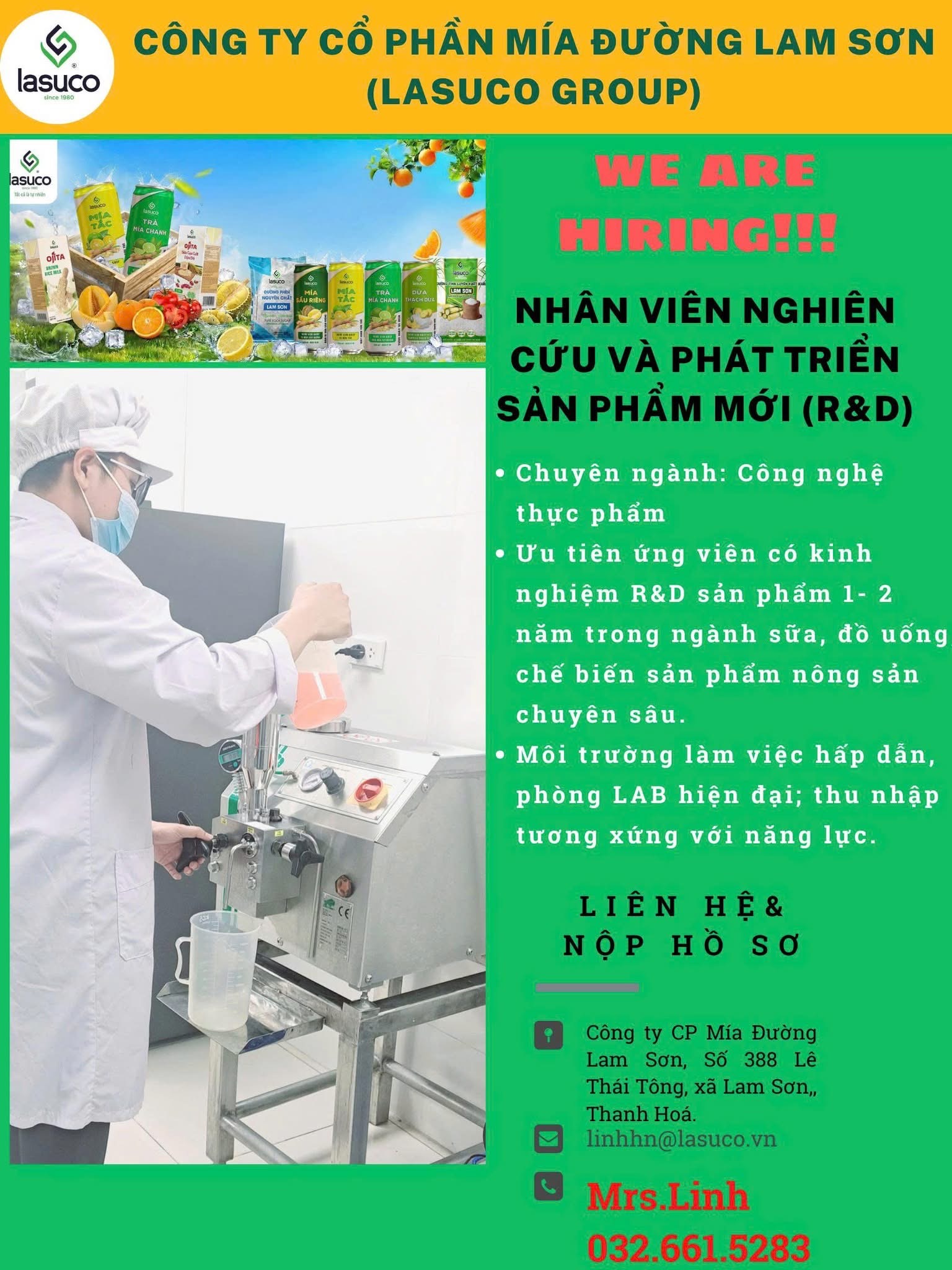 công ty cổ phần mía đường lam sơn hình ảnh tuyển dụng