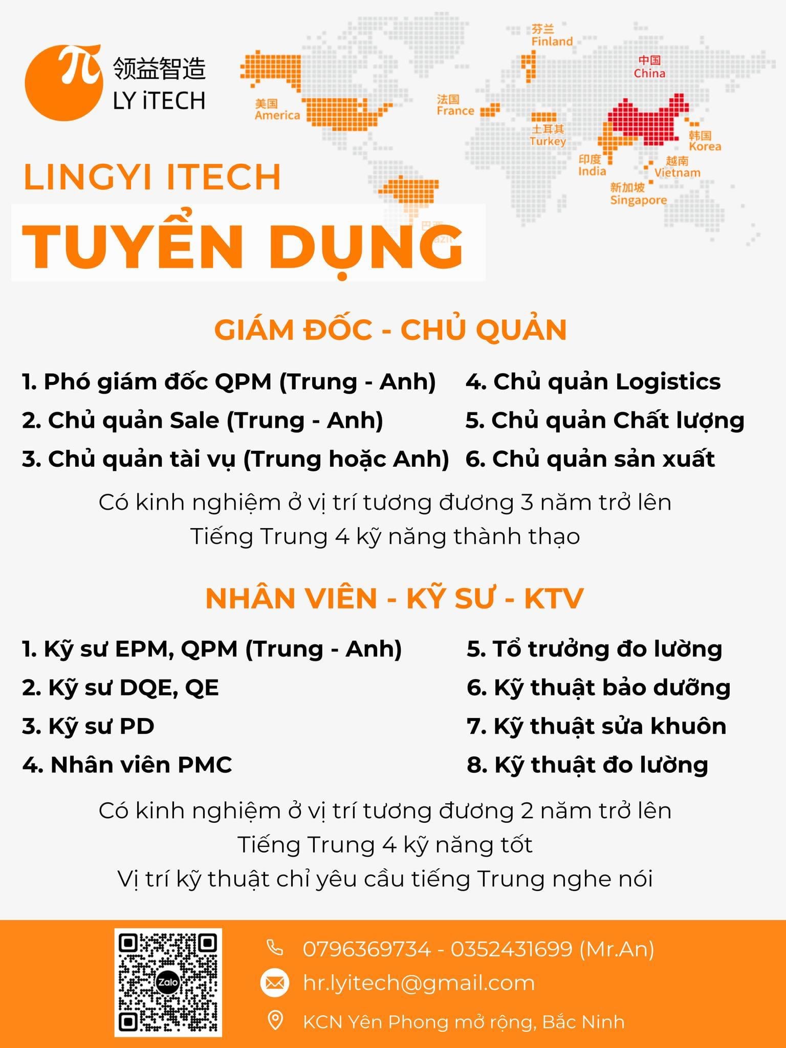 công ty TNHH lingyi việt nam hình ảnh tuyển dụng