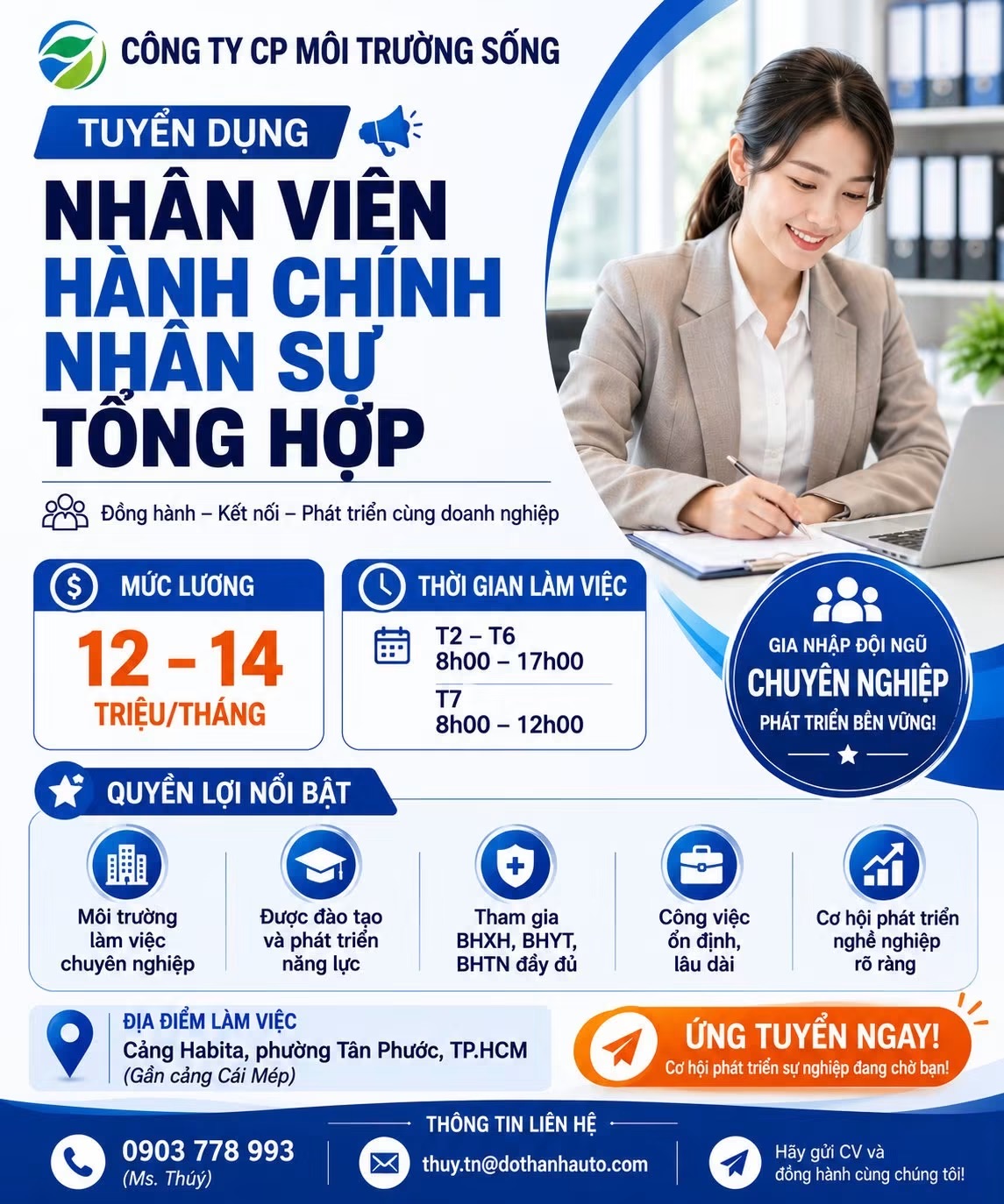 công ty cổ phần môi trường sống hình ảnh tuyển dụng