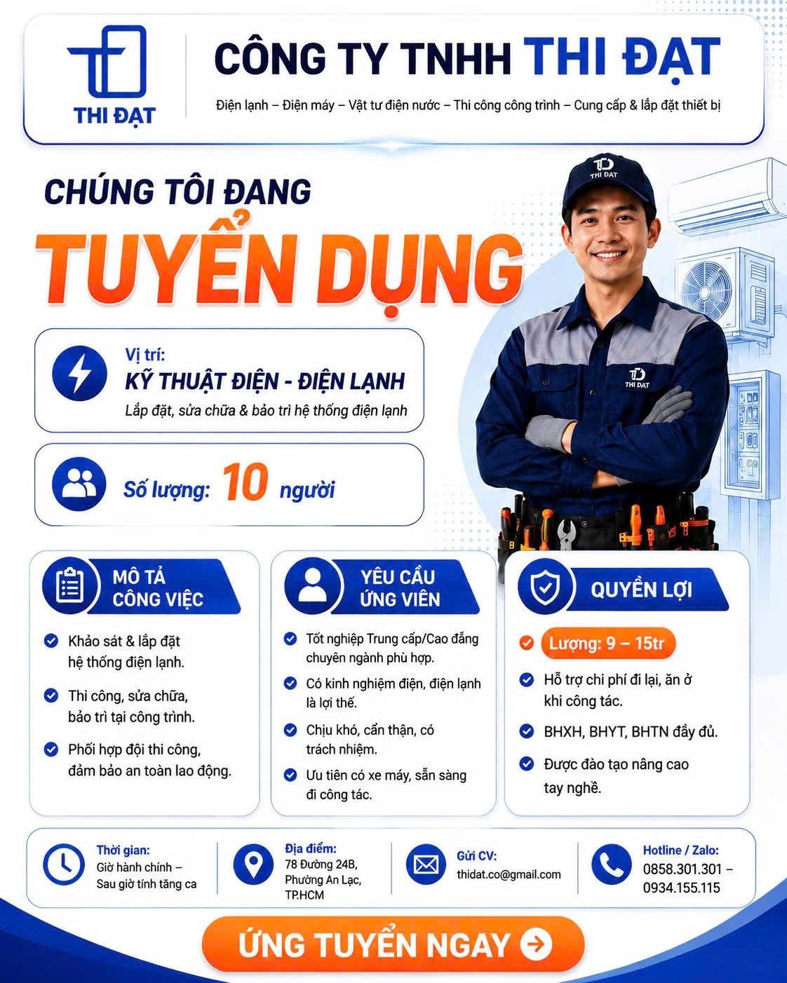 công ty TNHH thi đạt
công ty chuyên buôn bán sản phẩm điện lạnh, điện máy, kỹ thuật xây dựng image