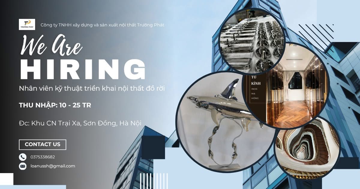 công ty TNHH xây dựng và sản xuất nội thất trường phát
công ty chuyên sản xuất lắp đặt đỗ nội thất
 image