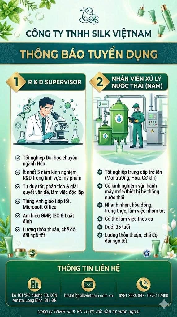 công ty TNHH silk việt nam hình ảnh tuyển dụng