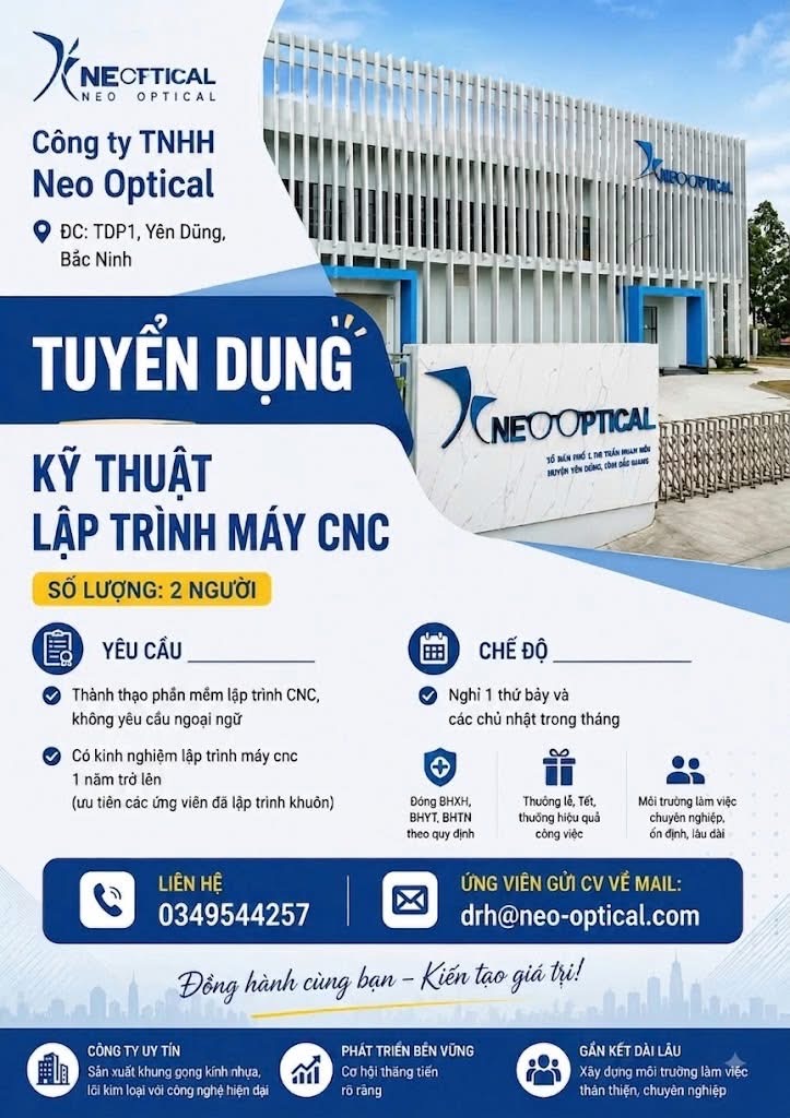 công ty TNHH neo optical
công ty có vốn của pháp
chuyên gia công sản xuất kính mắt image