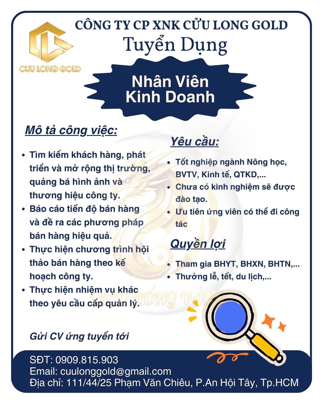 công ty cổ phần xnk cửu long gold
công ty chuyên buôn bán, xuất nhập các loại phân bón, các loại hạt image